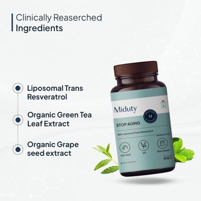Miduty Stop Aging Capsule 60's - Vital Health