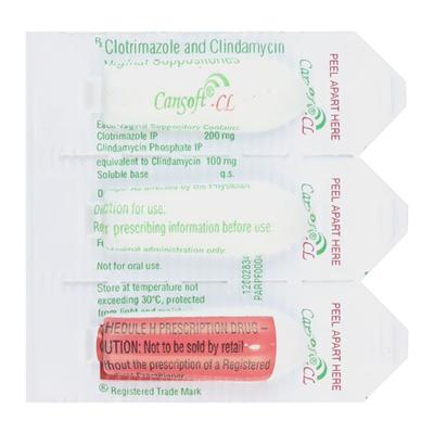 Cansoft CL Vag Suppository 3'S - Vaginal Conditions-Pre