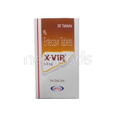 X Vir 0.5mg Tablet 30'S - Viral infections-Ant