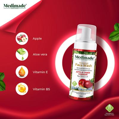 Medimade Apple Cider Vinegar Face Wash 160 ml - Face Wash & Cleansers