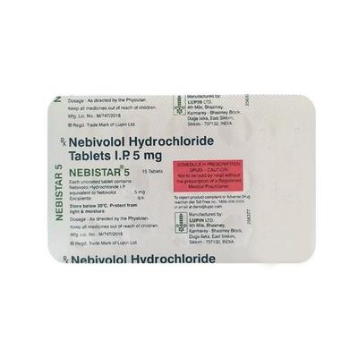 Nebistar 5mg Tablet 15'S - Hypertension-Bet