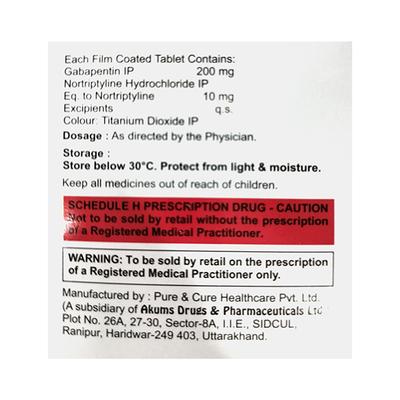 LAREGAB NT LS Tablet 10's - Neuropathic Pain-Dru