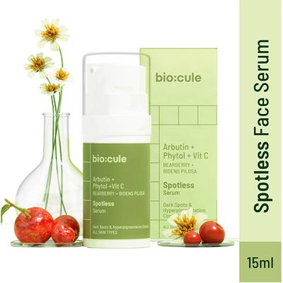 Biocule Spotless Serum, With Vitamin C & Arbutin, For Dark Spots & Hyperpigmentation 15 ml - Face Serum