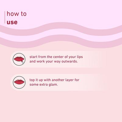 Plum Soft Swirl Lip Gloss, High-Shine Finish, Intense Pigment, 3 Shade In 1, 123 Watermelon Coulis 6 ml - Liquid Lipsticks