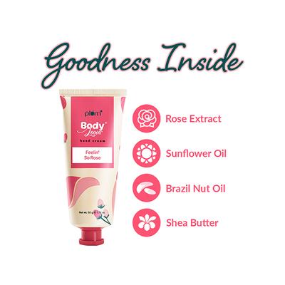 Plum BodyLovin Feelin So Rose Hand Cream 50 gm - Hand Creams