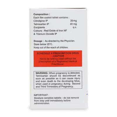 Cinod T 20mg Tablet 15'S - Hypertension-Ana