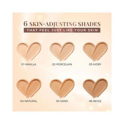 Just Herbs Serum Foundation Dewy Finish Spf 30+ Rosehip + Ricestarch, 01 Vanilla 30ml - Foundation