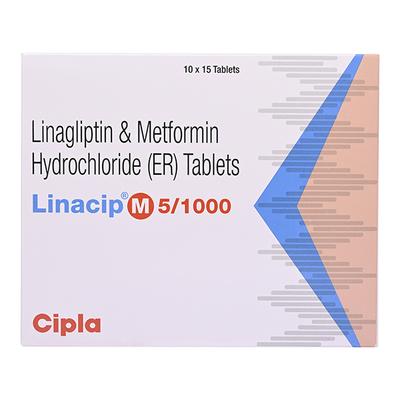 LINACIP M 5/1000 Tablet 15's - Diabetes-Ant