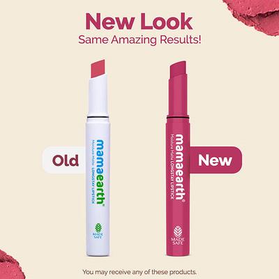 Mamaearth Moisture Matte Long stay Lipstick with Avocado Oil & Vitamin E for 12 Hour Long Stay 10 Pink Lemonade 2 gm - Lipsticks