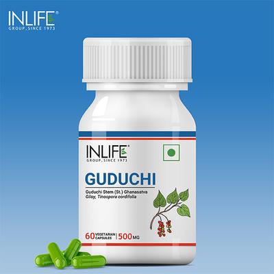 INLIFE Guduchi 500 mg Veg Capsule 60's - Herbal Dietary Supplement