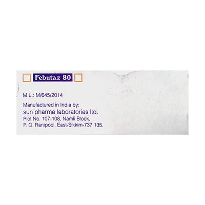Febutaz 80mg Tablet 10'S - Gout