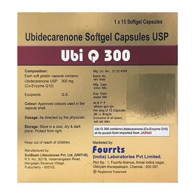 UBI Q 300mg Capsule 15'S - Supplements-Sup