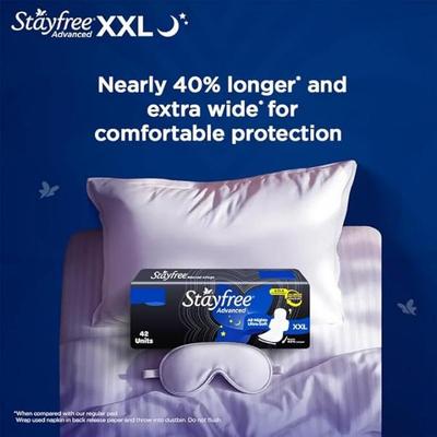 Stayfree Advanced All Nights Ultra-Soft Sanitary Pad (XXL) 42's - Sanitary Napkins