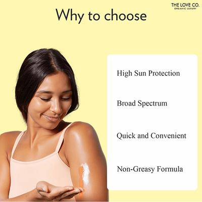 The Love Co. SPF 40 Sunscreen Body Spray - PA++++ for UVA & UVB Protection 100 ml - Body Sunscreen