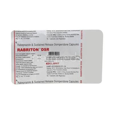 Rabriton DSR Capsule 10'S - Ulcer/Reflux/Flatulence-Aaa