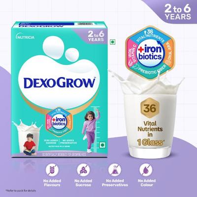 Nutricia DexoGrow Nutritious Milk Drink Powder with Zero Added Sucrose ( 2-6 year) (Refill Pack) 400 g - Nutrition Supplements
