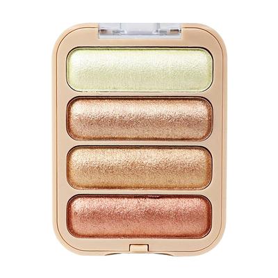 Half N Half Glow Baked Highlighter Powder Palette, Snow Flake 01 8 gm - Highlighters & Illuminators
