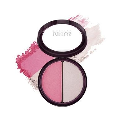 Lotus Makeup Proedit Silk Touch Blush Highlighter Duo Paradise Petal Bh02 12 gm - Blushes