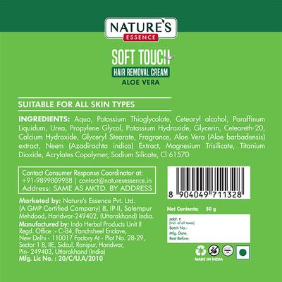 Nature's Essence Soft Touch Hair Removal Cream - Aloe Vera 50 gm - Shaving & Hair Removal