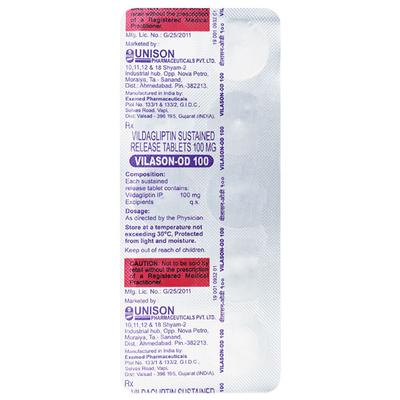 VILASON OD 100 Tablet 10's - Diabetes-Ant