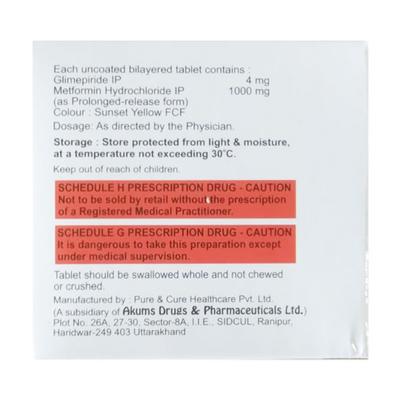 FPGLI M 4 FORTE Tablet 15's - Diabetes-Ant