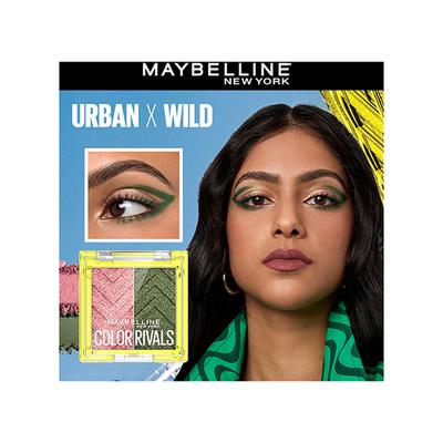 Maybelline New York Color Rivals Shadow Longwear Duo Eyeshadow Palette Urban x Wild 3 gm - Eyeliners