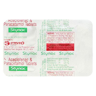 STYNAC Tablet 10's - Pain relief-Ano