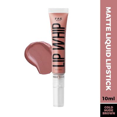 Fae Beauty Lip Whip 12H Matte Liquid Lipstick Non Drying Vegan, Enriched with Vitamin E and Cherry Coffee - Cuff 10ml - Liquid Lipsticks