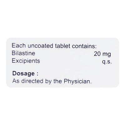 BILASTIBEL 20 Tablet 10's - Allergies-Ant
