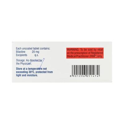BILASHINE Tablet 10's - Allergies-Ant