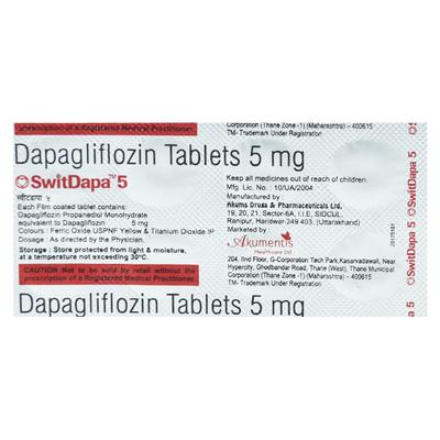SWITDAPA 5 Tablet 10's - Diabetes-Ant