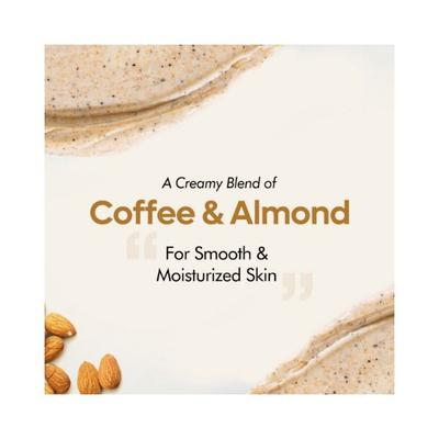Mcaffeine Creamy Coffee Body Scrub with Almonds , Exfoliates, Removes and Dry Skin 200gm - Scrubs & Exfoliants