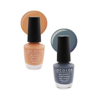 Incolor Gel Effect Matte Nail Enamel Combo 21 Pack Of 02 (101-84) 15 Ml - Nail Polish