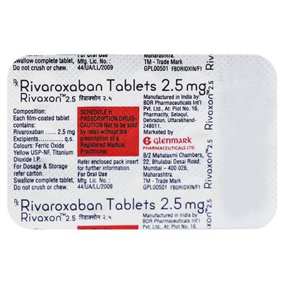 RIVAXON 2.5 Tablet 14's - Blood Clot-Ant