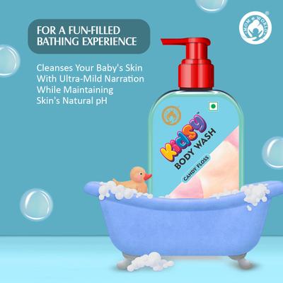 Mom & World Kidsy Body Wash - Candy Floss 240 ml - Baby Body Wash