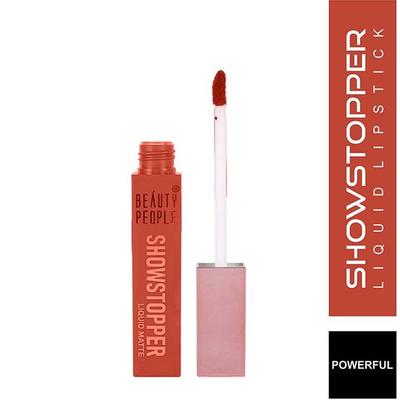 Beauty People Showstopper Liquid Lip Color with Spf 15 and Vit E 06 Powerful 4 ml - Liquid Lipsticks