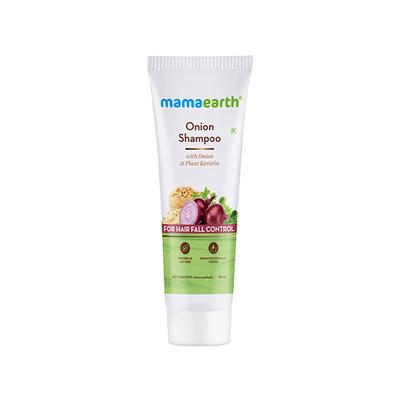 Mamaearth Onion Hair Fall Shampoo for Hair Growth and Hair Fall Control with Onion Oil and Plant Keratin 25 ml - Shampoos