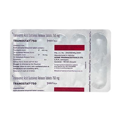 TRANOSTAT 750 Tablet 10's - Bleeding Disorders-Hae