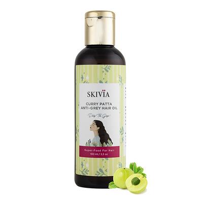Skivia Curry Patta Anti Grey Hair Oil With Vitamin E & Amla -Unisex 100 ml - Hair Oils