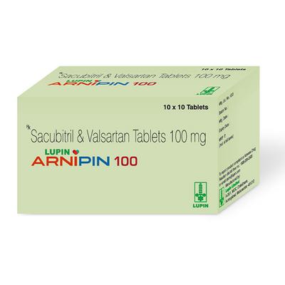 ARNIPIN 100 Tablet 10's - Heart Failure-Ang