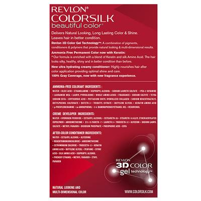 Revlon Colorsilk Hair Color With Keratin 3D Color No Ammonia- Dark Brown 3N (40ml+40ml+11.8ml) 1's - Crème