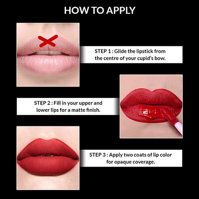 Star's Cosmetics Lip Pop Lipstick Light Weight, Long Lasting, Matte Finish(No.6 Fuchsia Pink) 2.6 ml - Liquid Lipsticks