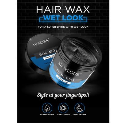 Mancode Wet Look Hair Wax 100 gm - Hair Gels & Waxes