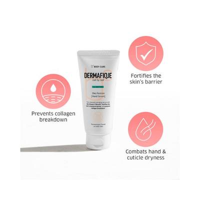 Dermafique Oleo Restore Hand Serum for All Skin Types Dermatologist Tested Vitamin E Infused 50 gm - Face Serum
