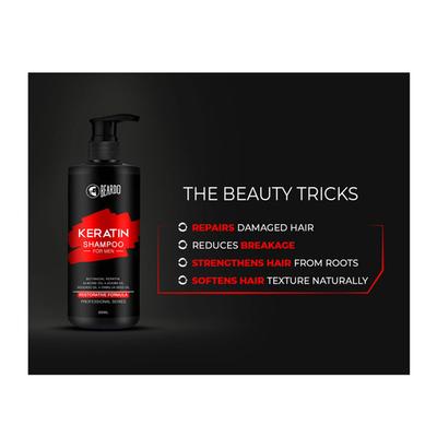 Beardo Keratin Hair Shampoo - Men 300 ml - Shampoos
