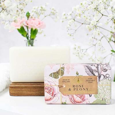The English Soap Company - Anniversary Rose and Peony Soap 190 gm - Soaps