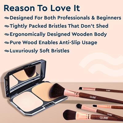 Gubb Foundation, Powder, Eyeliner, Eyeshadow & Lip Brush 1's - Face Brush