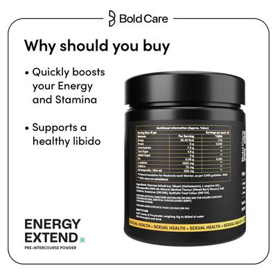 Bold Care Energy Extend Elixir Pre-intercourse Powder - Mixed Berry Flavour 300 g - Other Supplements
