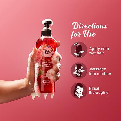 Buds & Berries Apple Cider Vinegar and Goji Berry Shampoos 300 ml - Shampoos