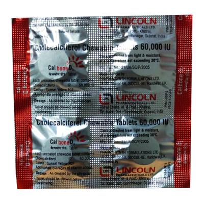 Calbone D3 60000IU Tablet 4'S - Supplements-Vam